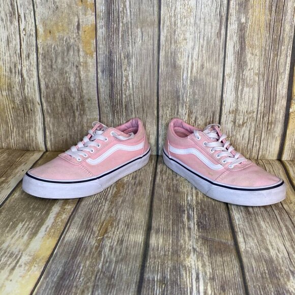 VANS Off The Wall Girl's Light Pink Low Top Skater Style Sneakers Size 4 - Picture 5 of 8
